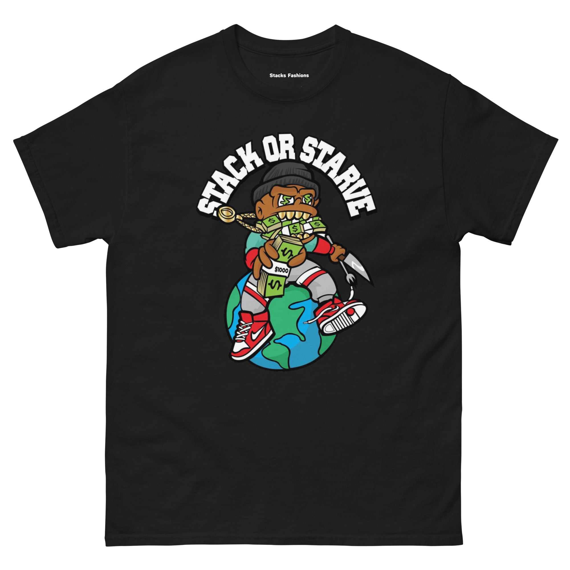 Stacks Stack or Starve Tee