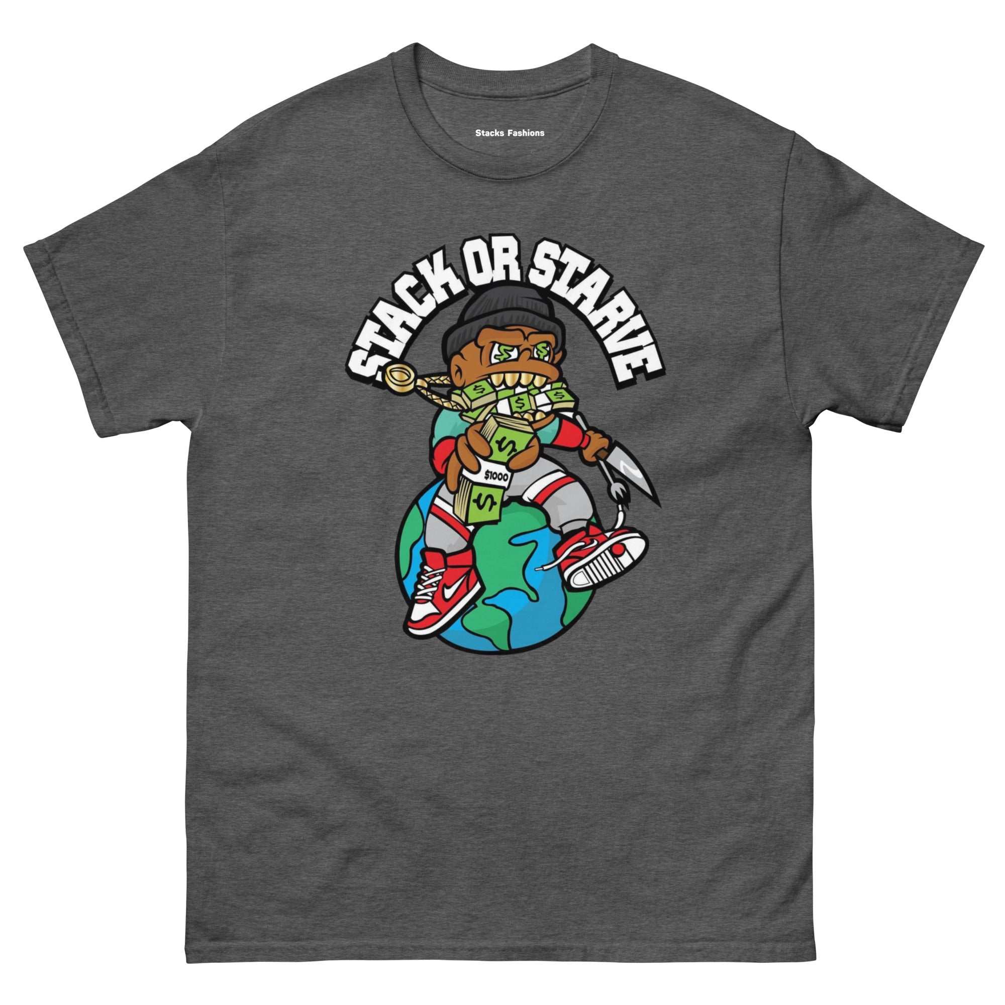 Stacks Stack or Starve Tee