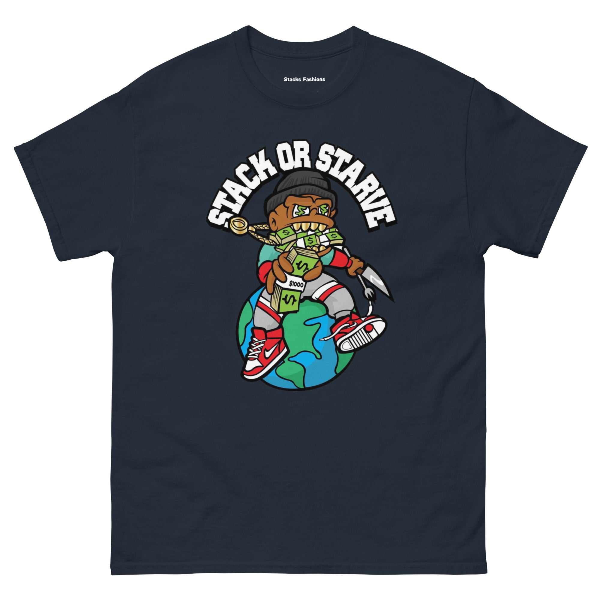 Stacks Stack or Starve Tee