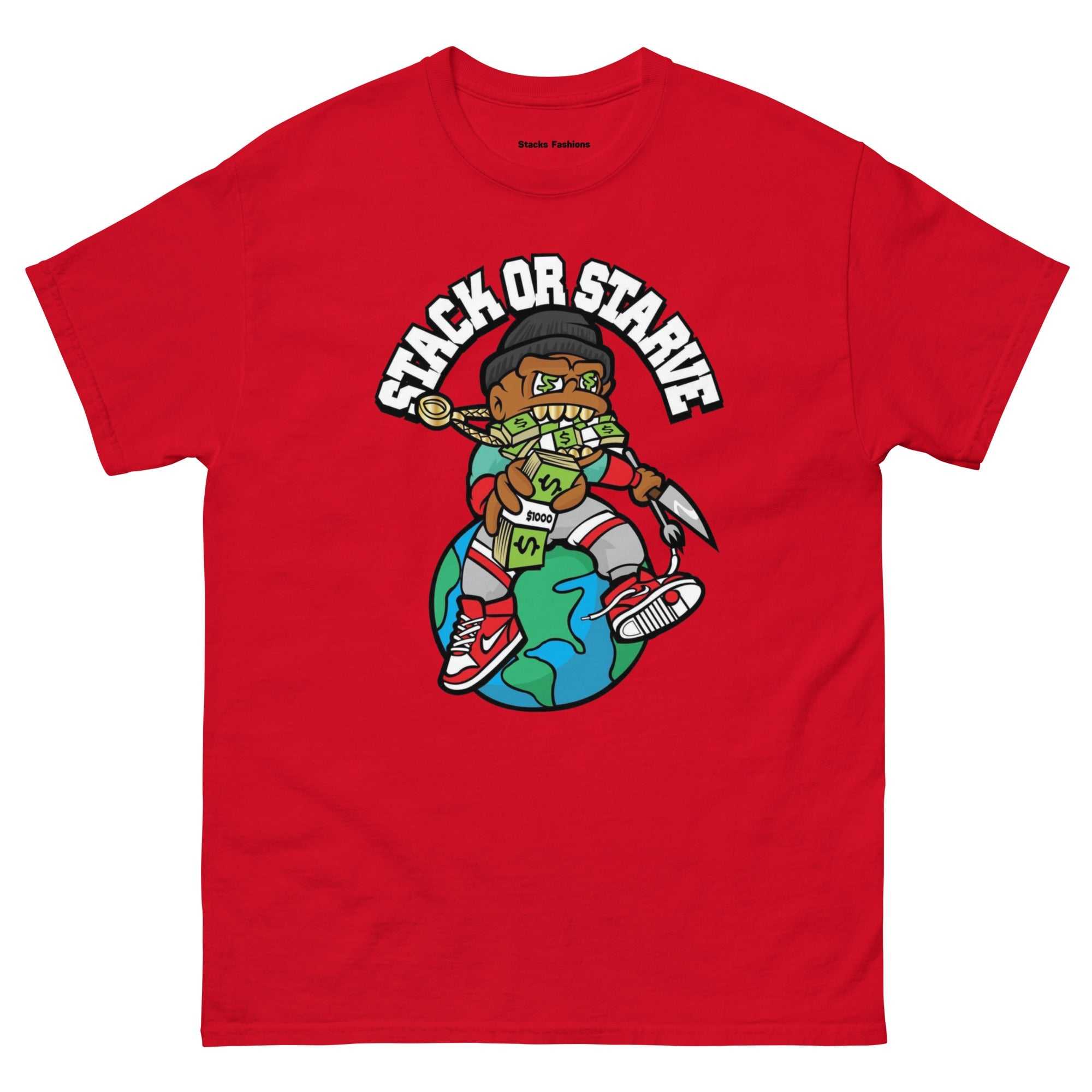 Stacks Stack or Starve Tee