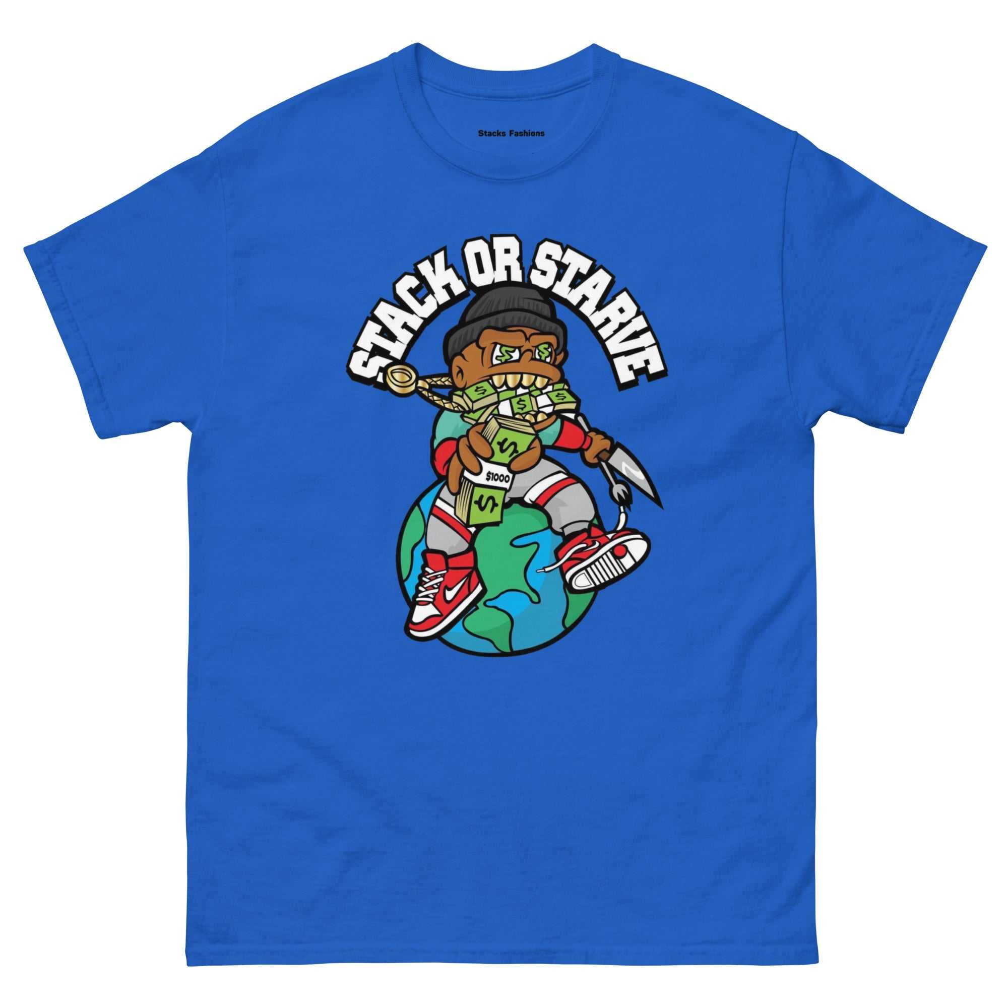 Stacks Stack or Starve Tee