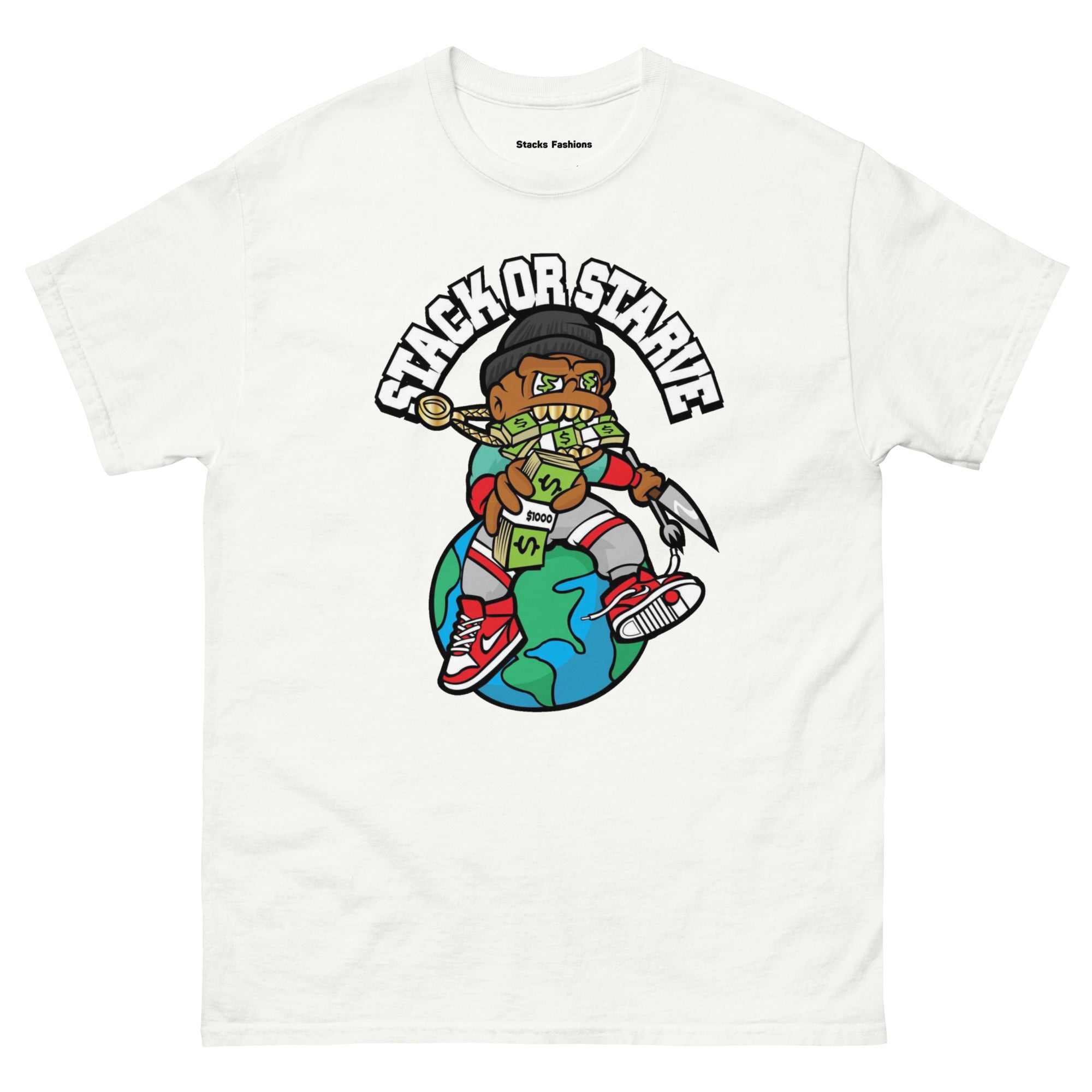 Stacks Stack or Starve Tee
