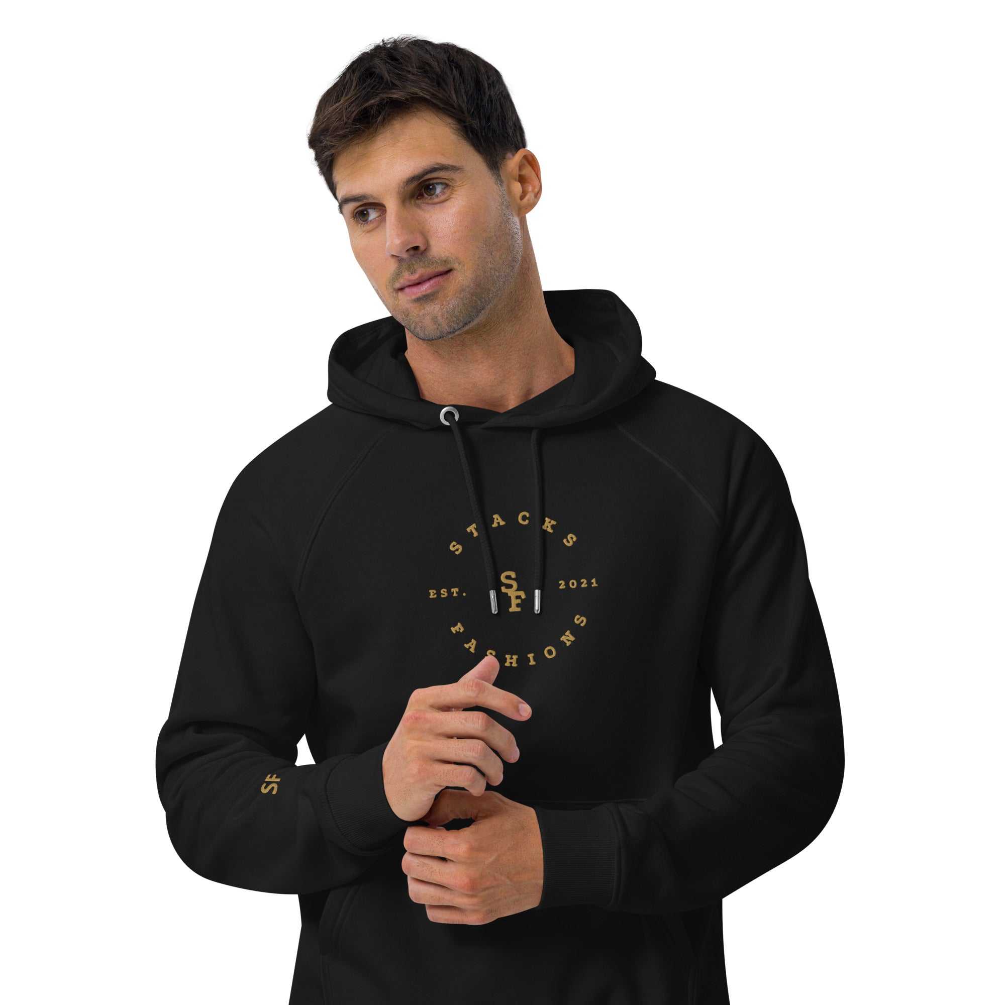 Stacks Fashions Unisex eco raglan hoodie