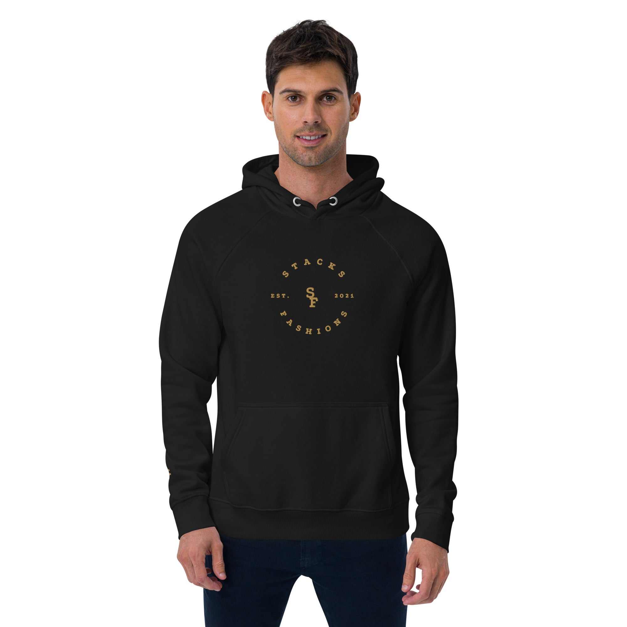 Stacks Fashions Unisex eco raglan hoodie