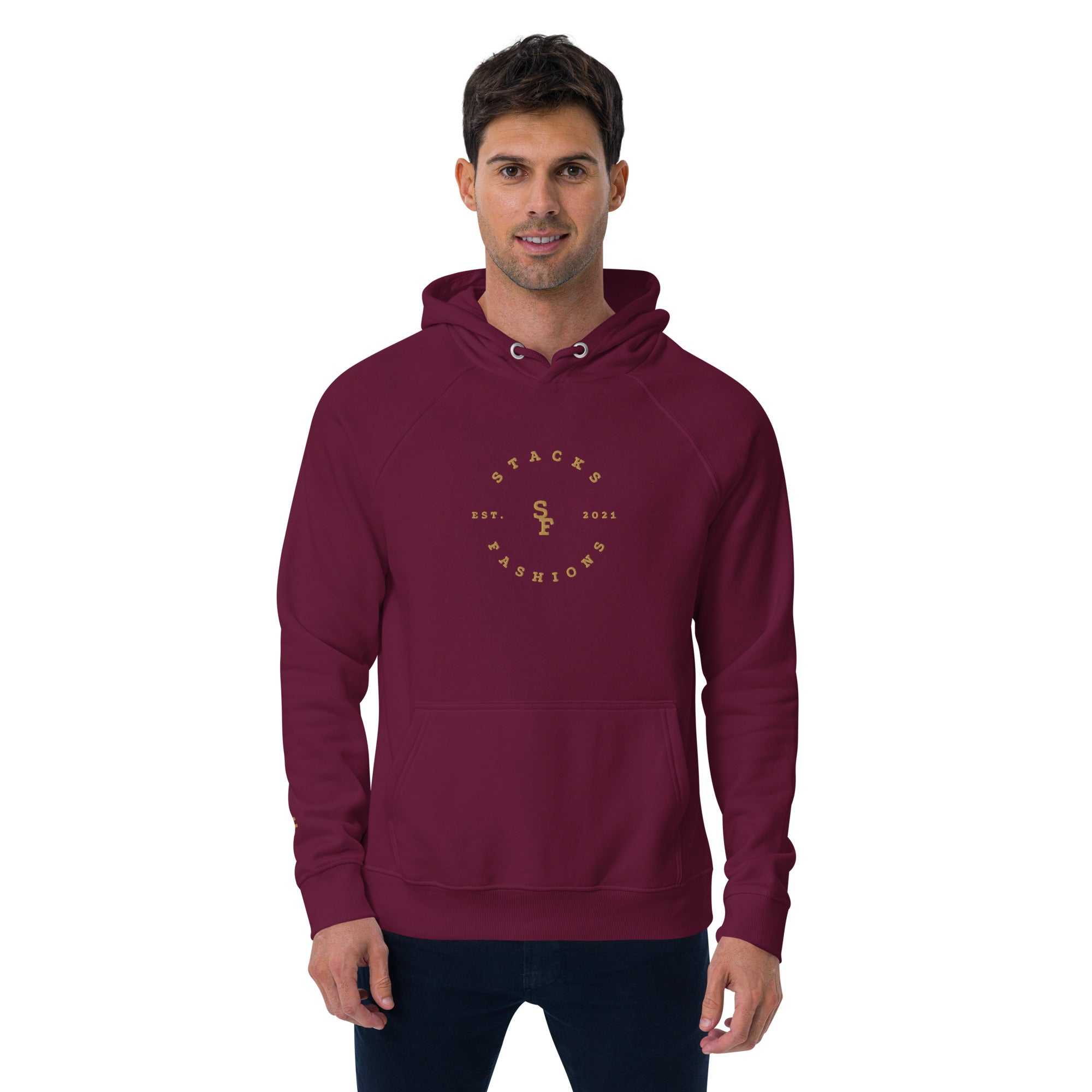 Stacks Fashions Unisex eco raglan hoodie