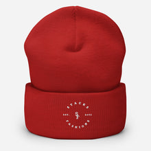 Load image into Gallery viewer, Cuffed Beanie Embroidered w/White Logo
