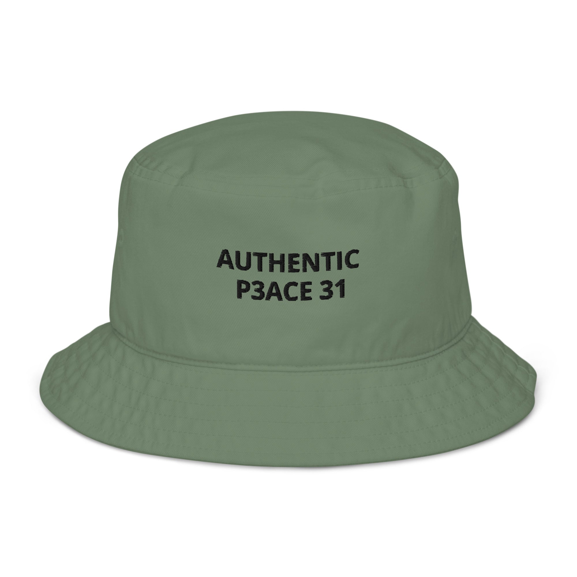 Authentic P3ace Bucket Hat Black Words