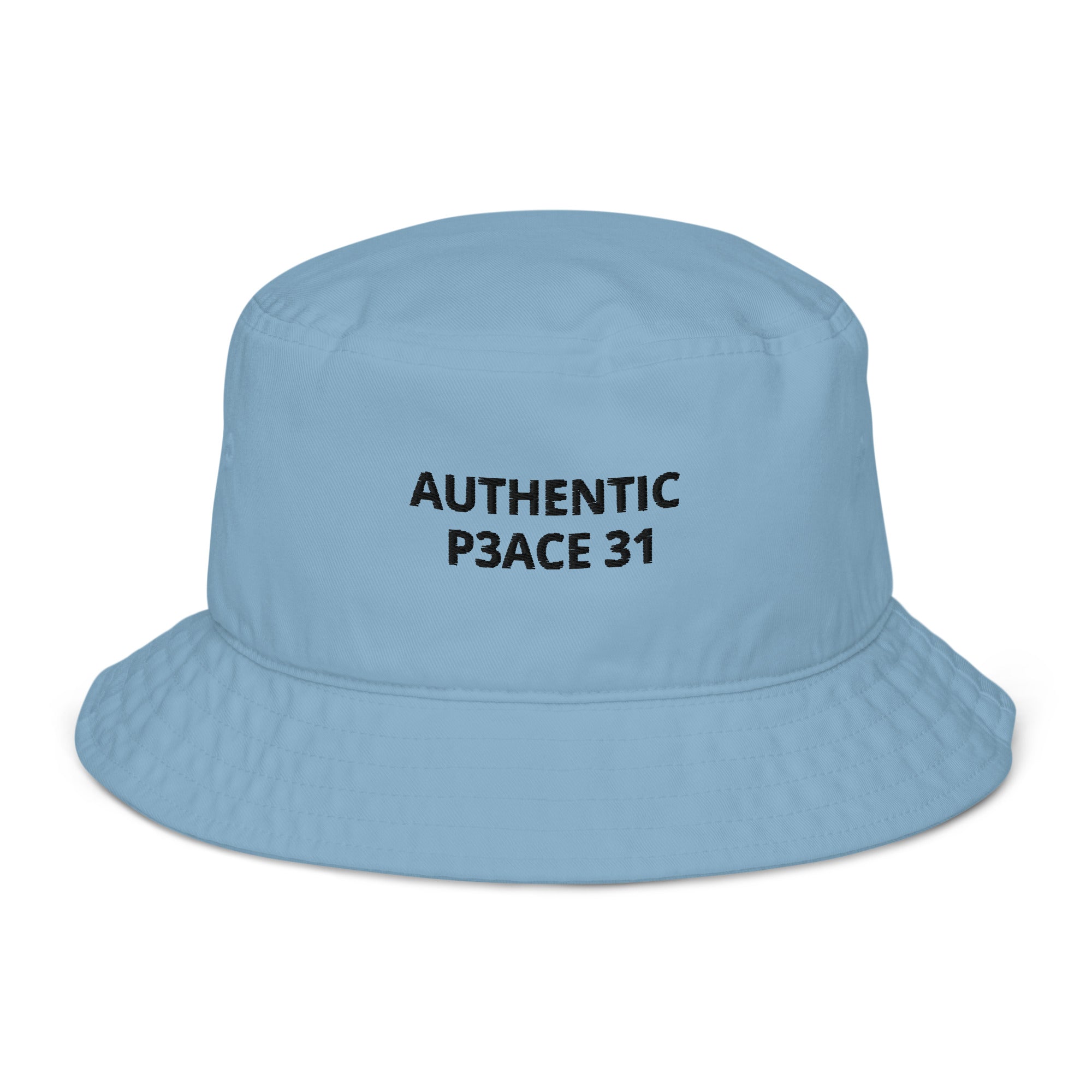 Authentic P3ace Bucket Hat Black Words