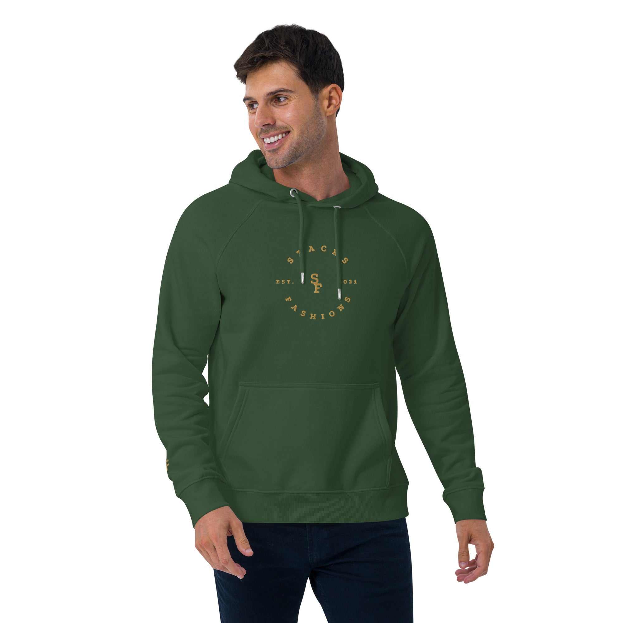 Stacks Fashions Unisex eco raglan hoodie