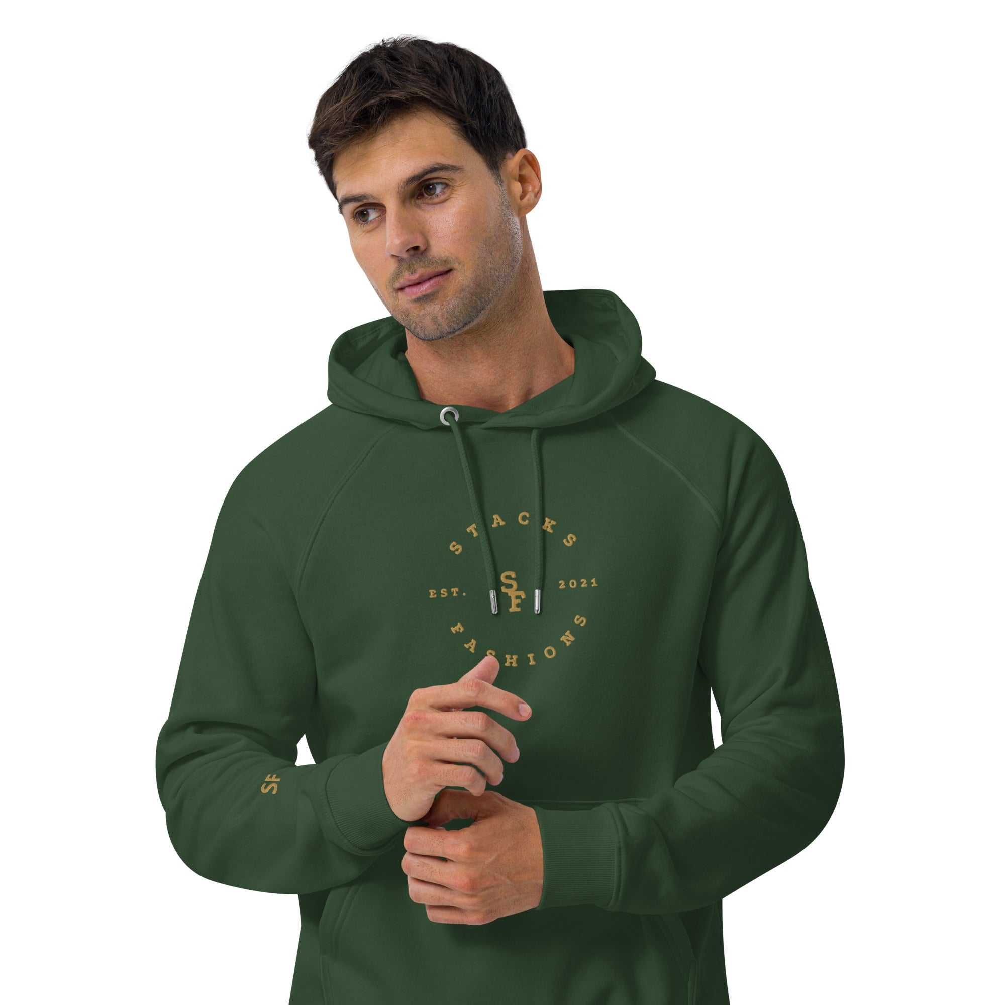 Stacks Fashions Unisex eco raglan hoodie