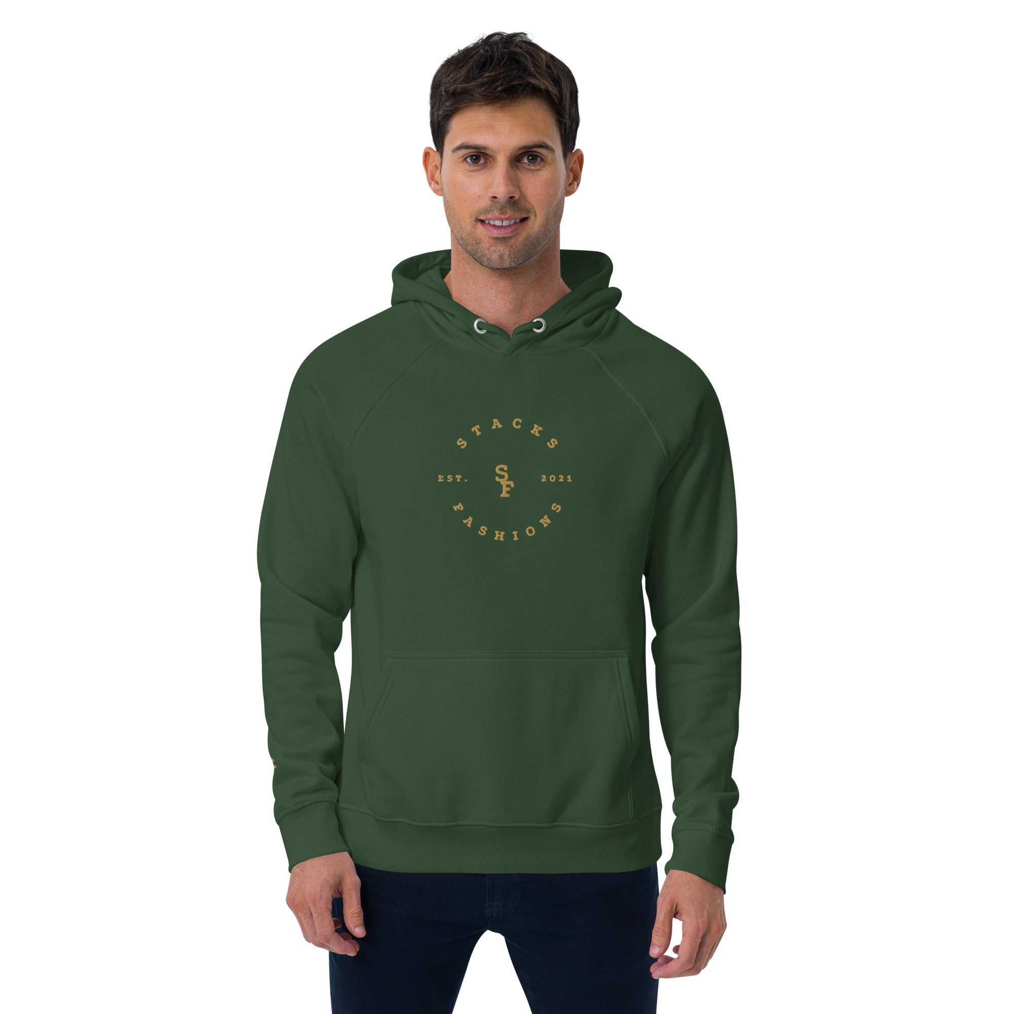 Stacks Fashions Unisex eco raglan hoodie