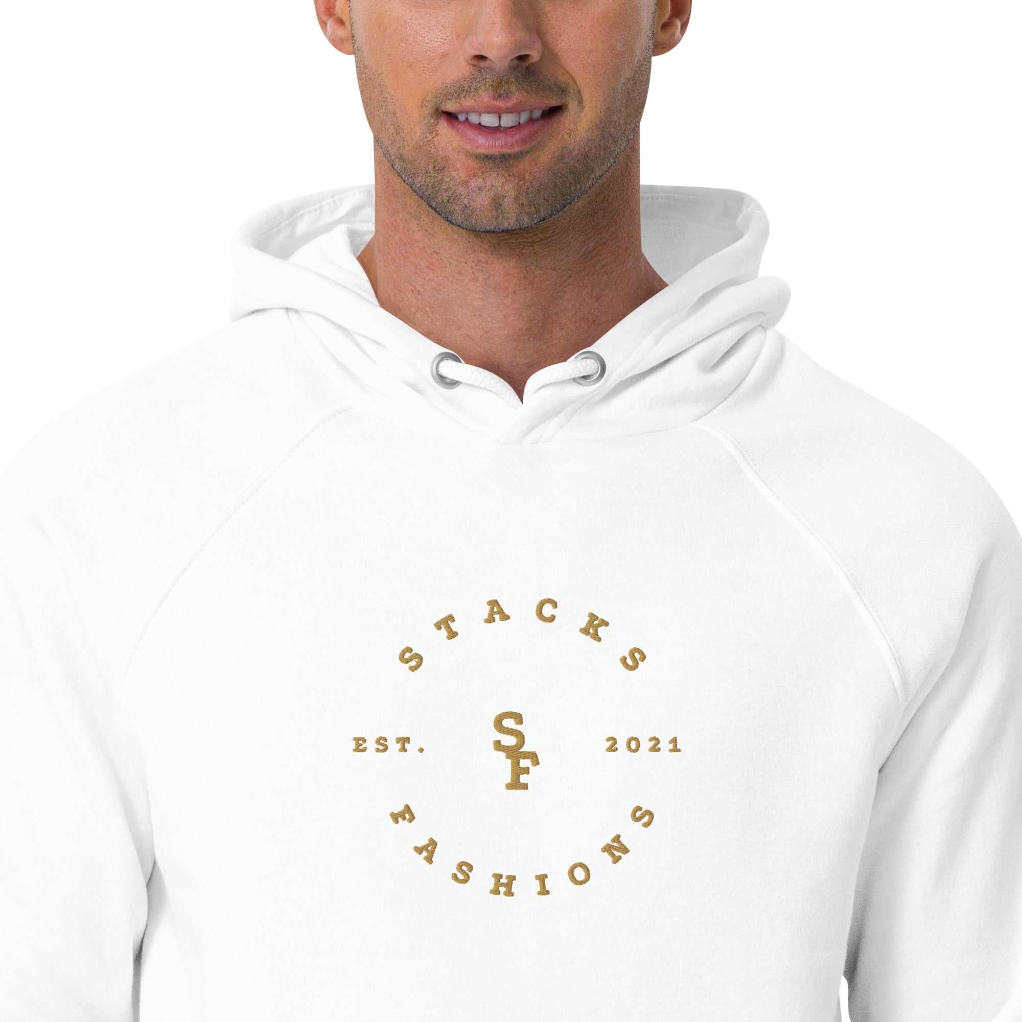 Stacks Fashions Unisex eco raglan hoodie